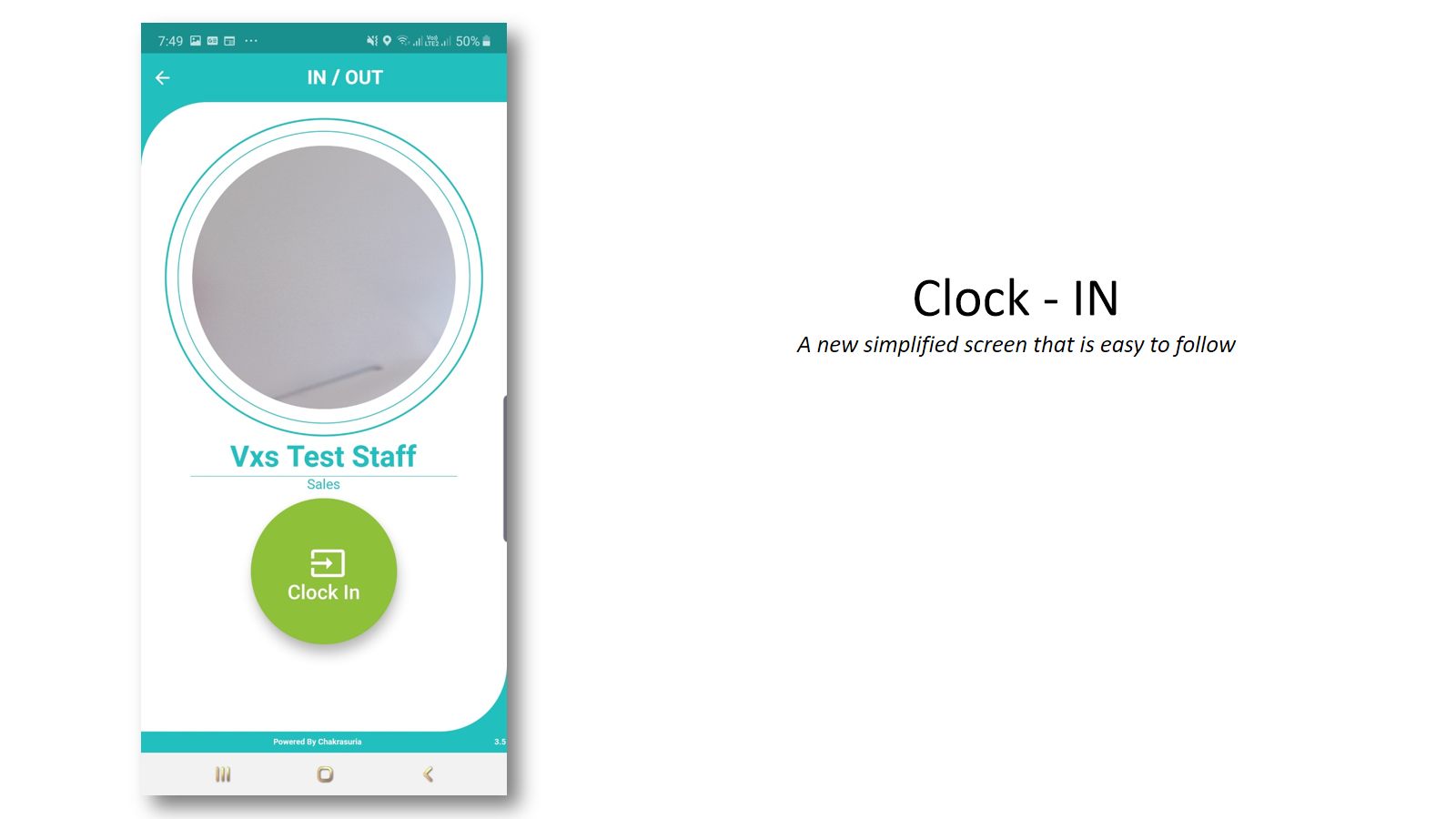 Clock-IN Anywhere 3.0 — screen 2