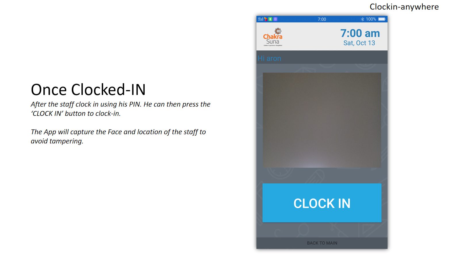 Clock-IN Anywhere — screen 4