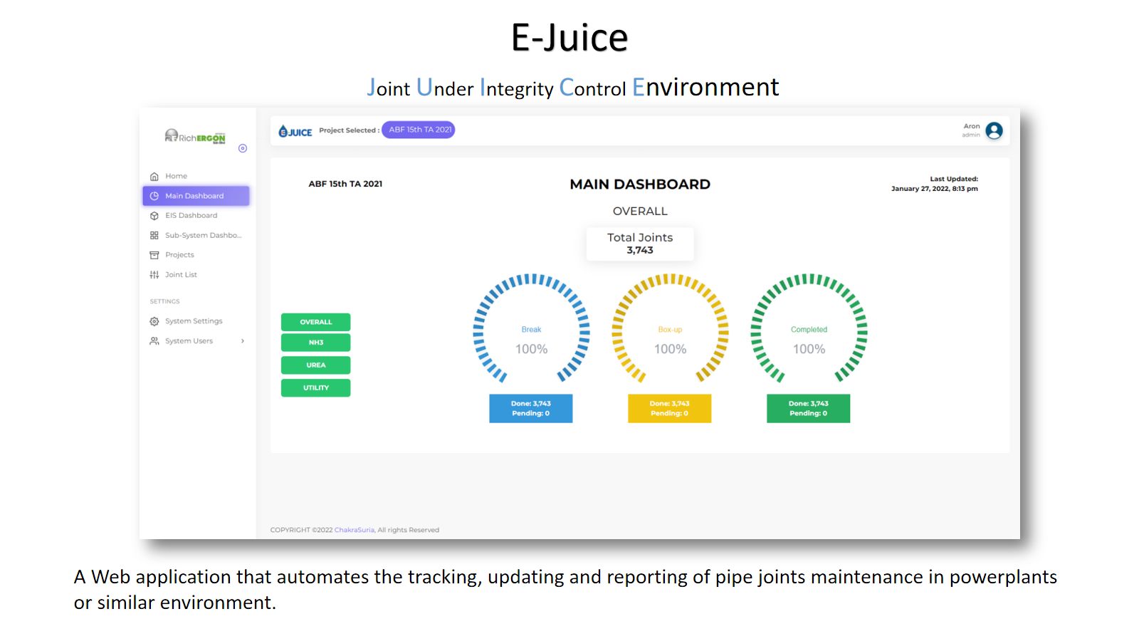 E-Juice — Joint Integrity Control cover