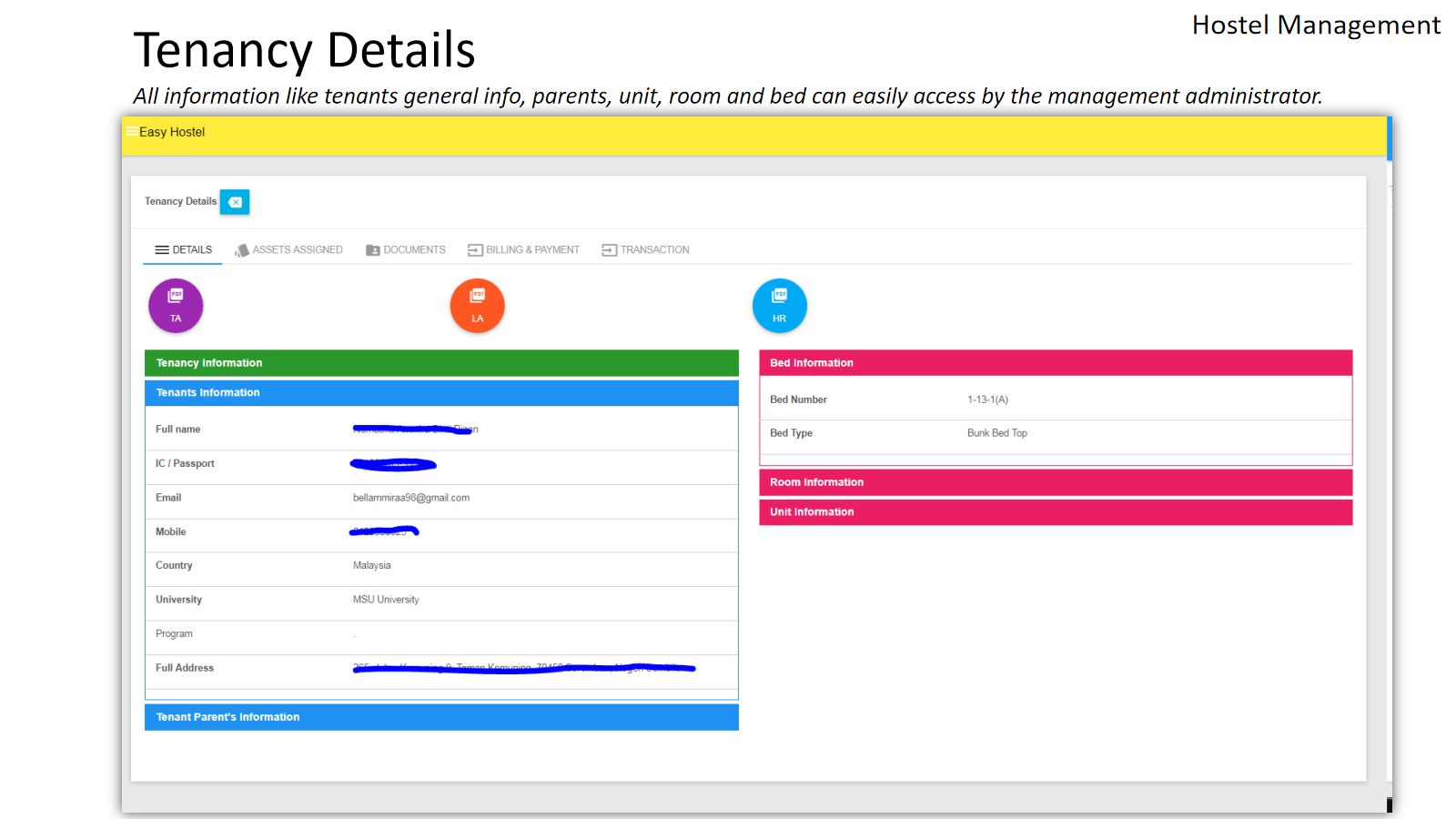 Hostel Management — screen 5