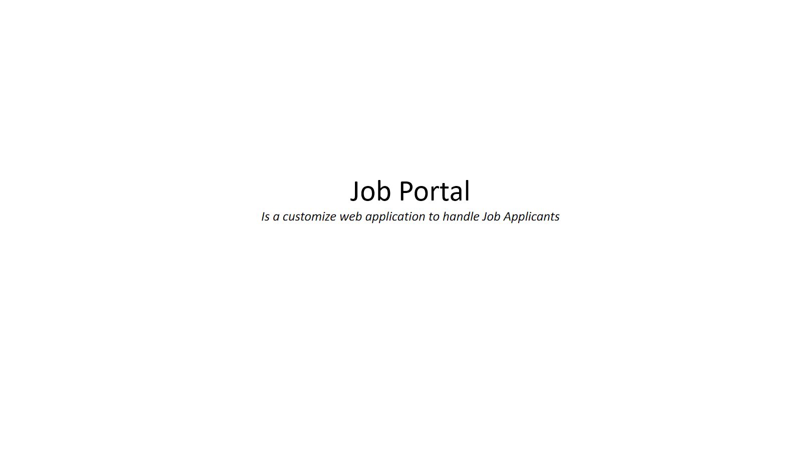 Job Portal cover