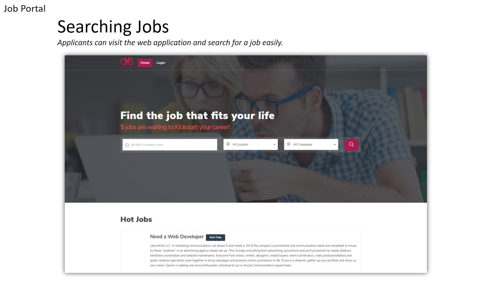 Job Portal — screen 3