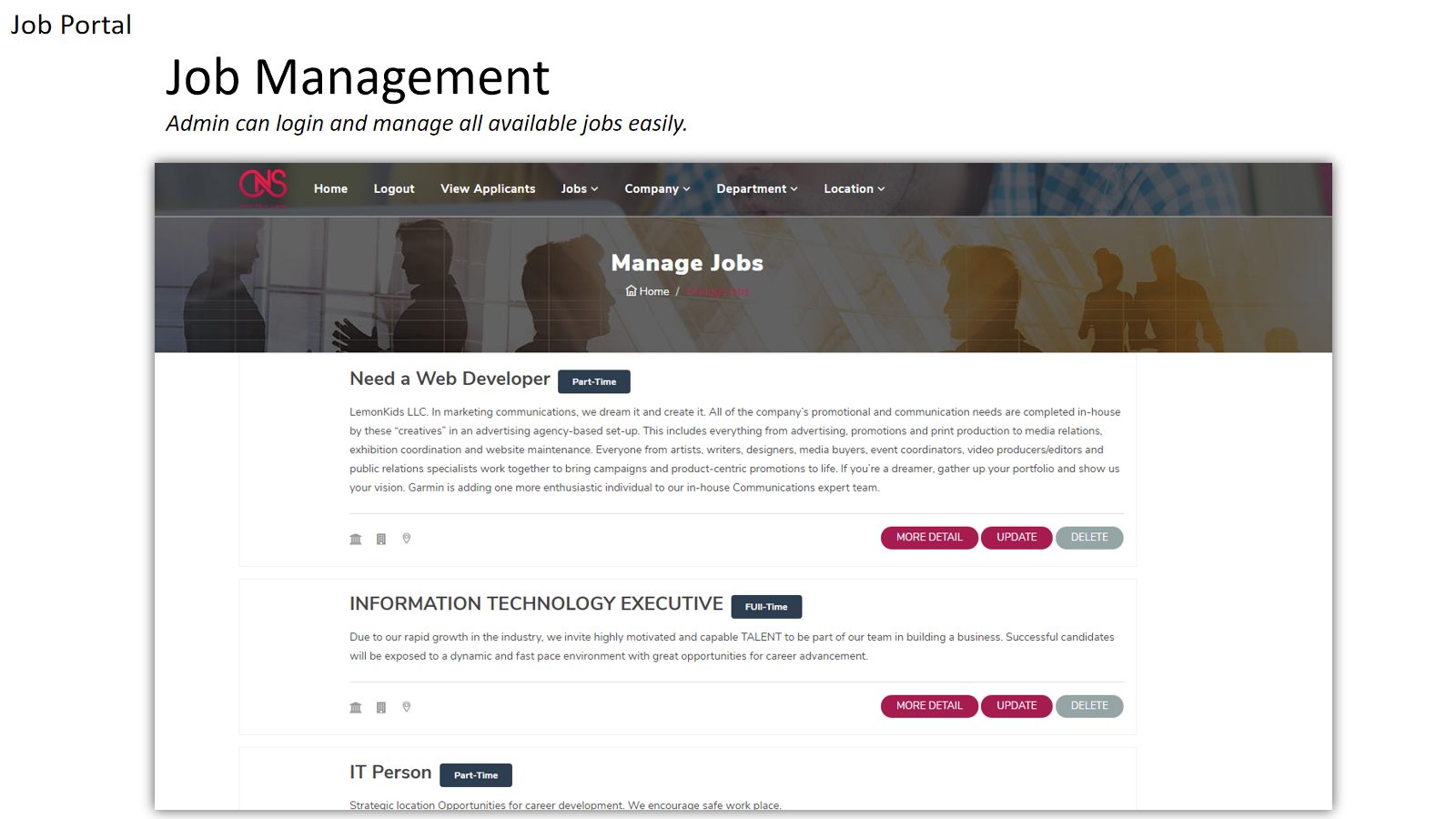 Job Portal — screen 5