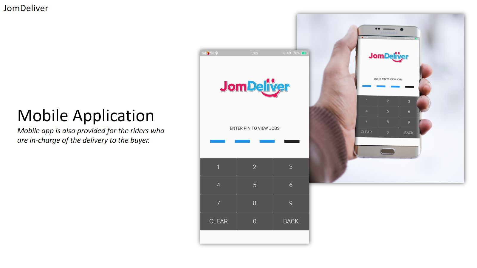 JomDeliver — Delivery Management — screen 4