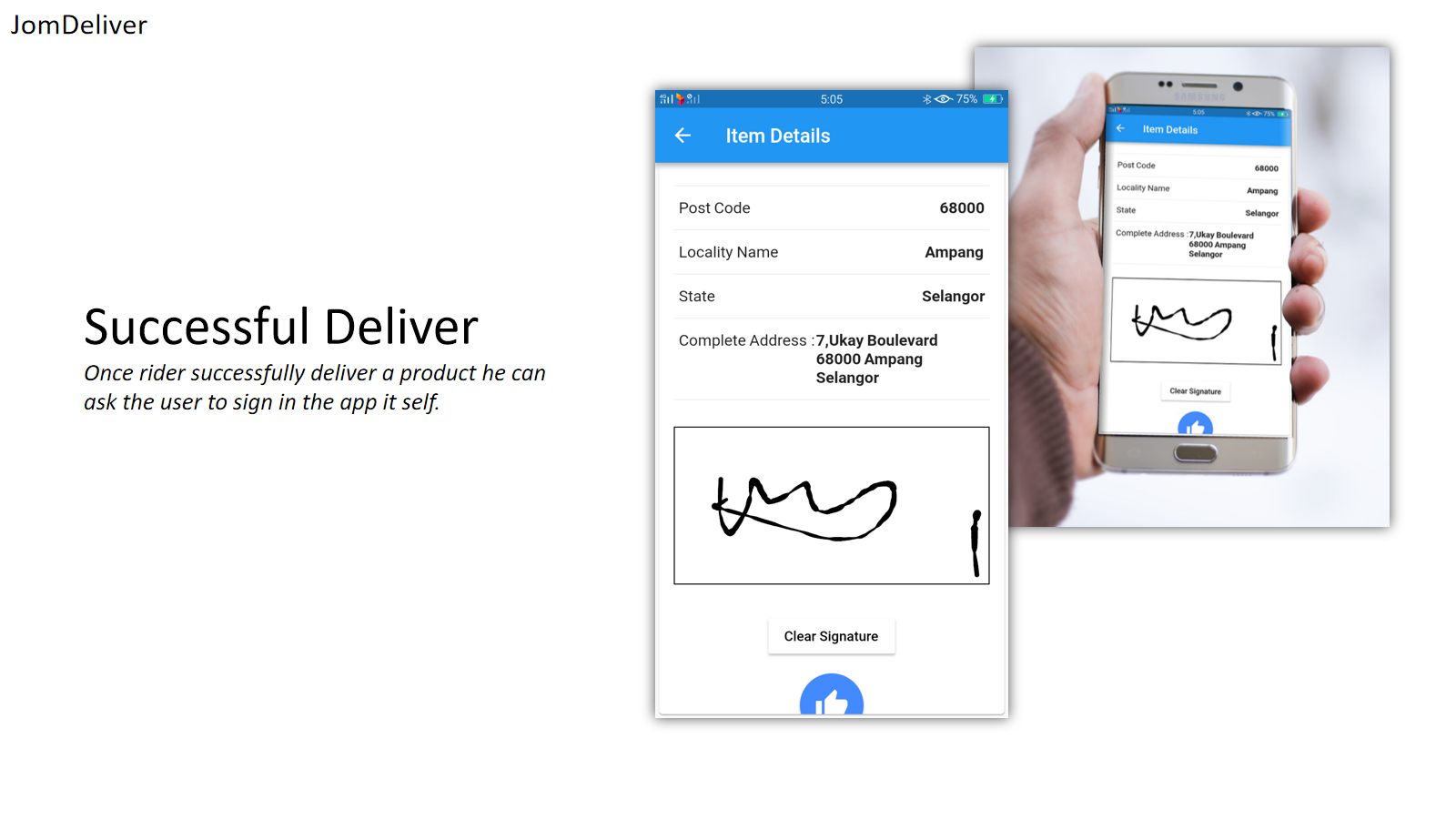 JomDeliver — Delivery Management — screen 6