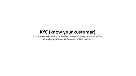 KYC — Know Your Customer cover
