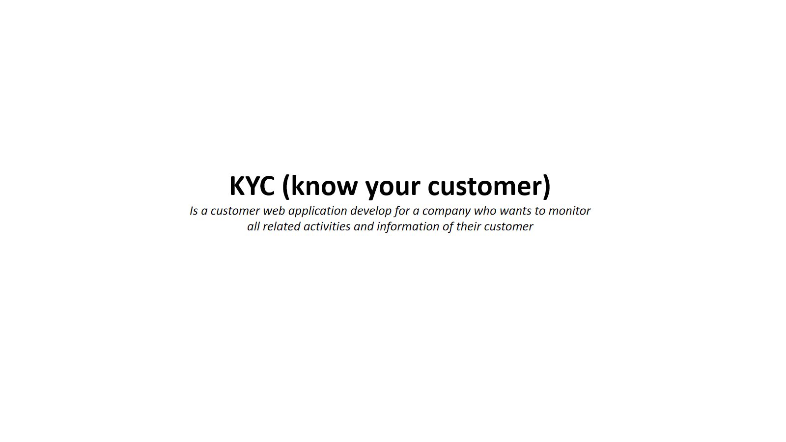 KYC — Know Your Customer cover
