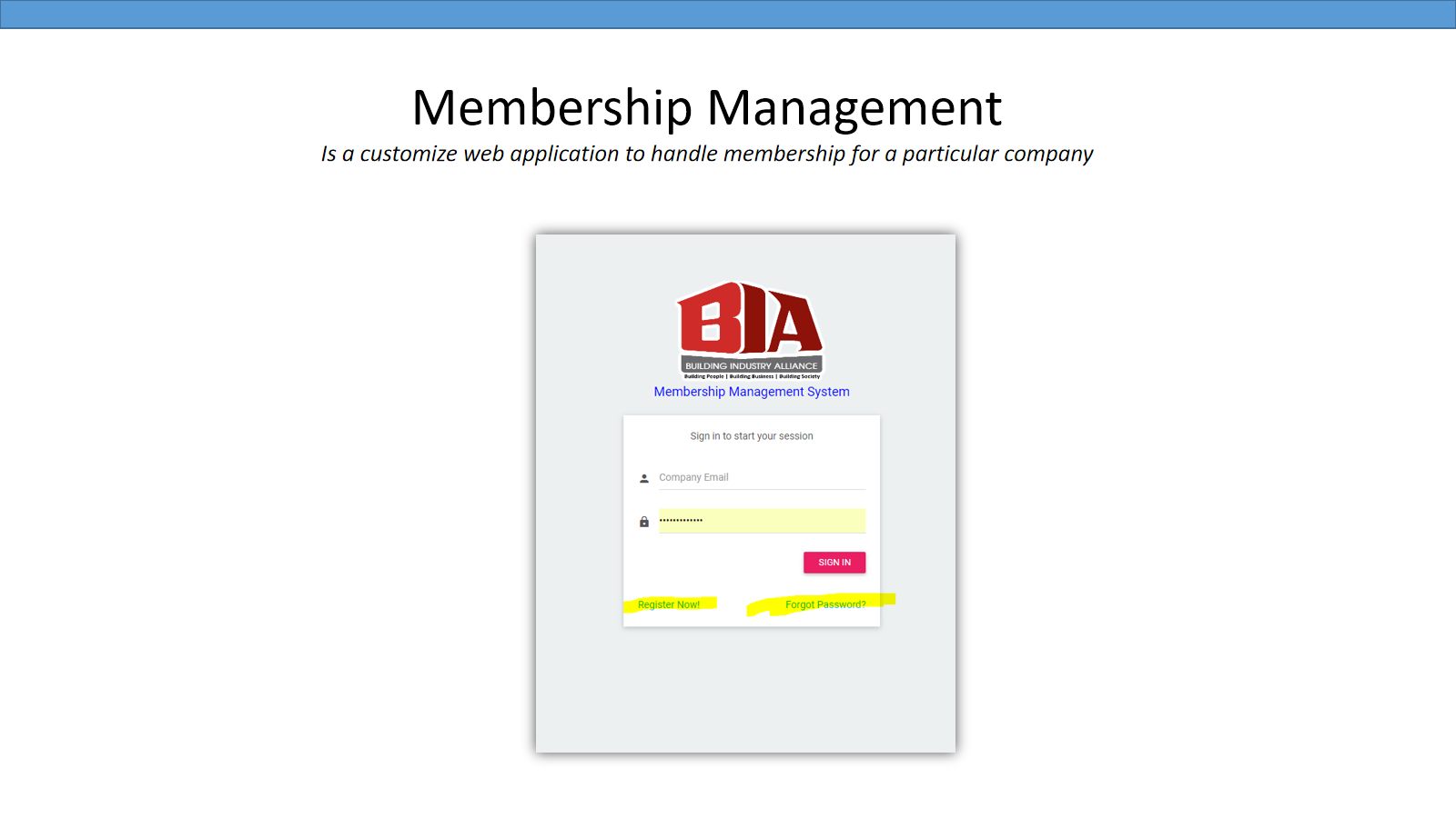 Membership Management — screen 2