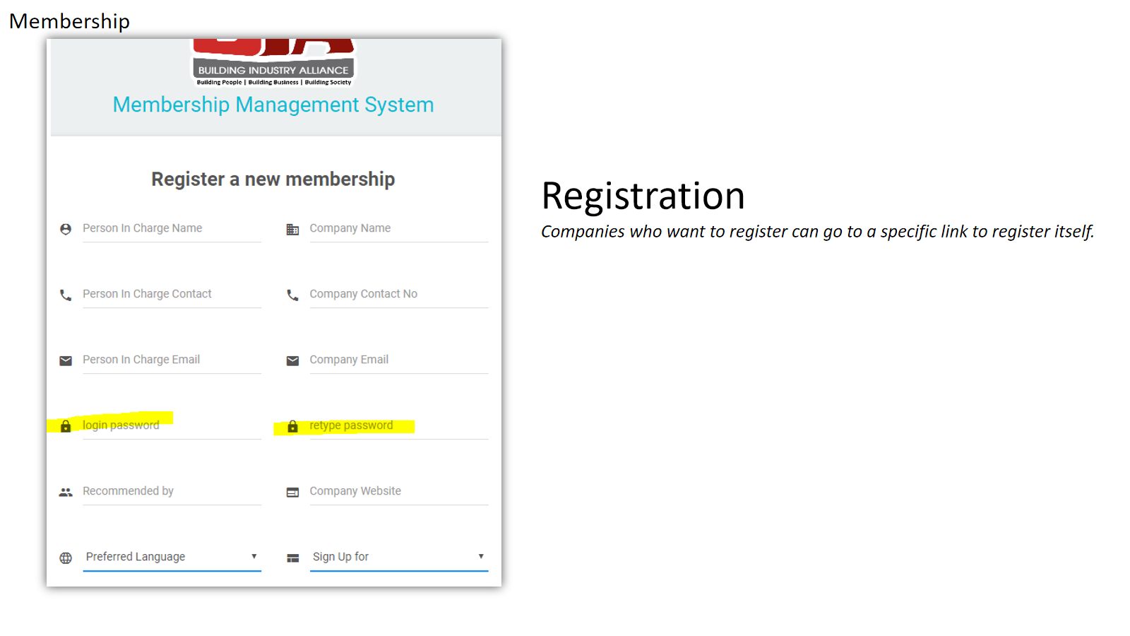 Membership Management — screen 3
