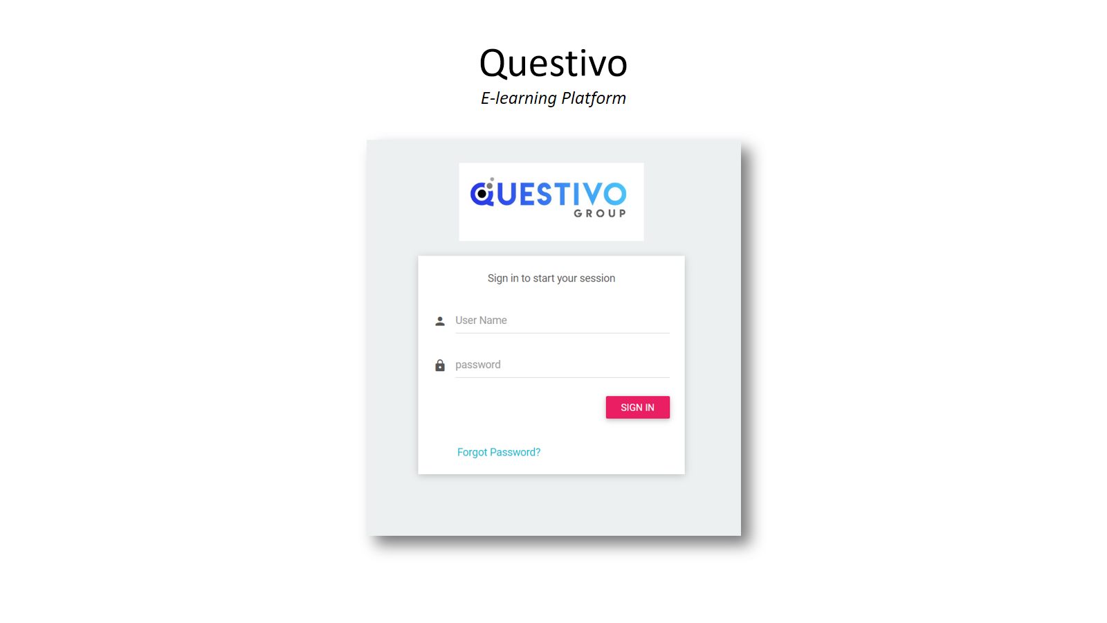 Questivo — E-Learning Platform cover
