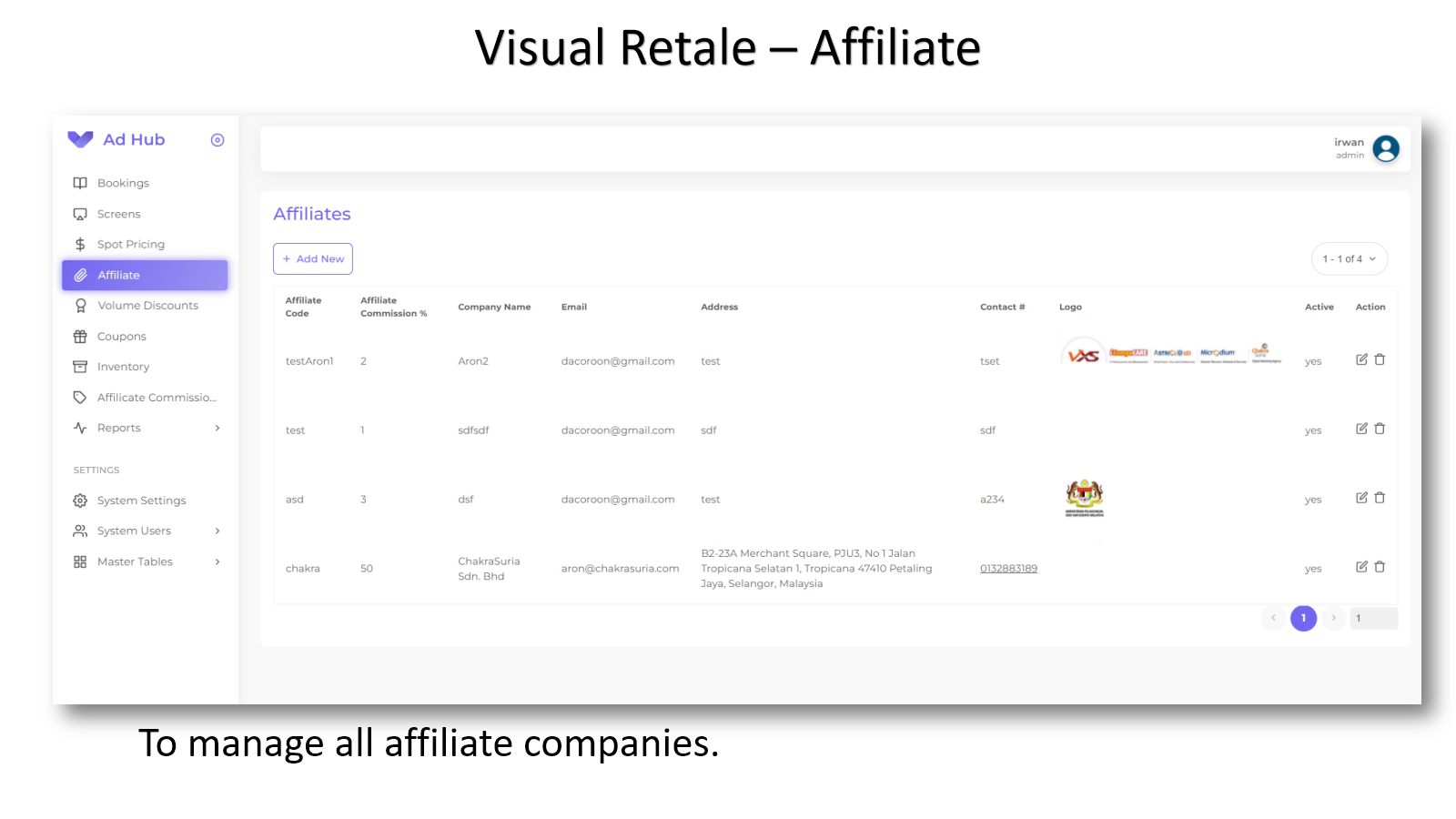 Visual Retale — Ad Space Booking — screen 5